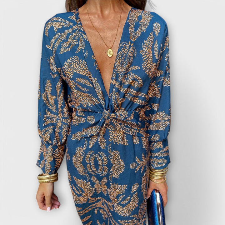 Oriana - Robe Élégante à Manches Longues