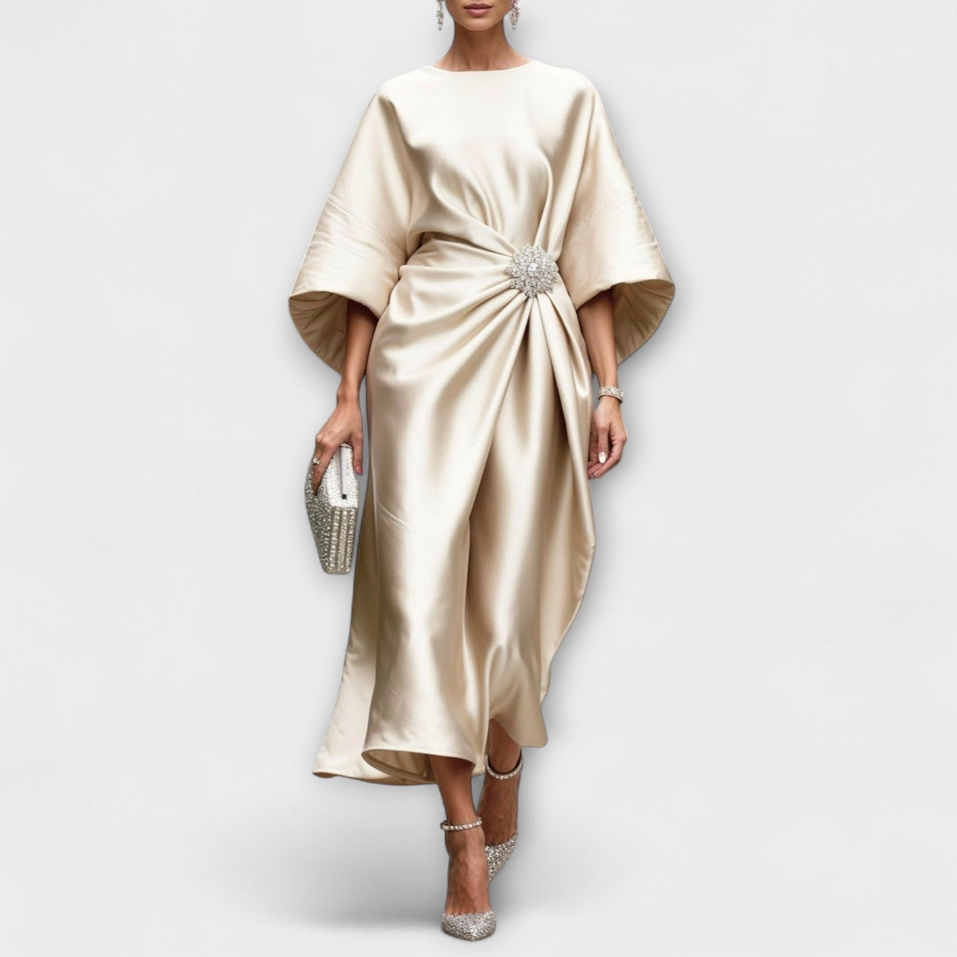 Robe Maxi Satinée Luxe Scintillante