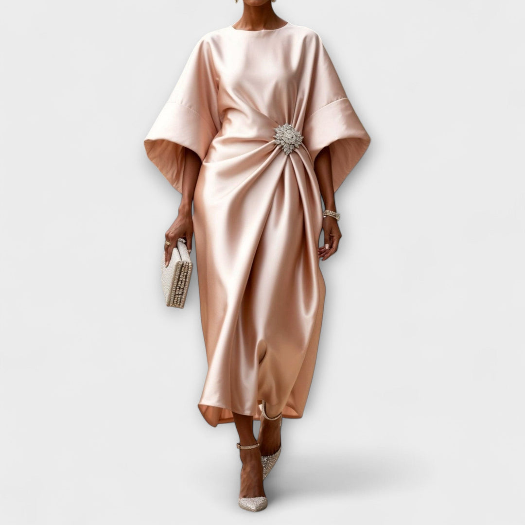 Robe Maxi Satinée Luxe Scintillante