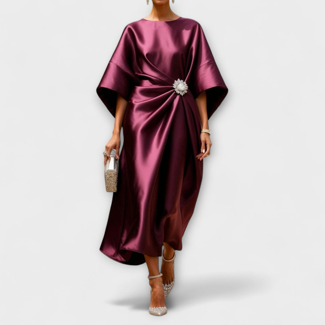 Robe Maxi Satinée Luxe Scintillante