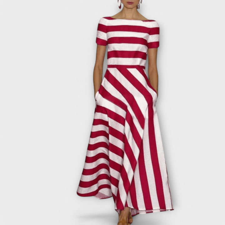 Janell - Robe Maxi Rayée