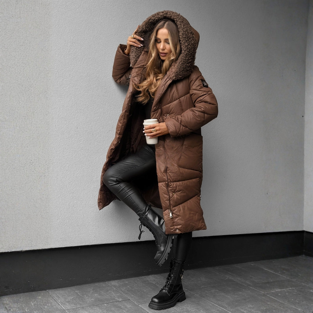 Élise | Manteau d'Hiver Matelassé