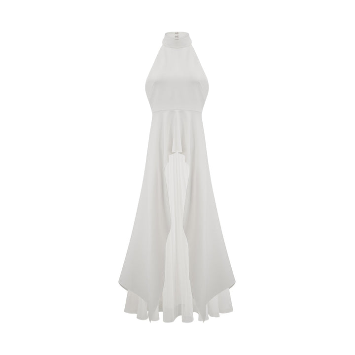 Inés | Robe longue à plusieurs épaisseurs encolure licou
