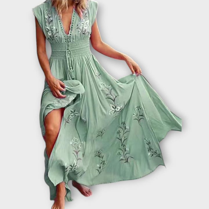 Felizia – Robe Boho avec Broderie Envoûtante