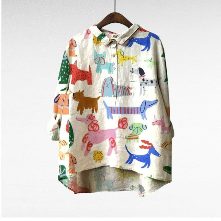 Constance | Élégante Blouse d'Été en Lin