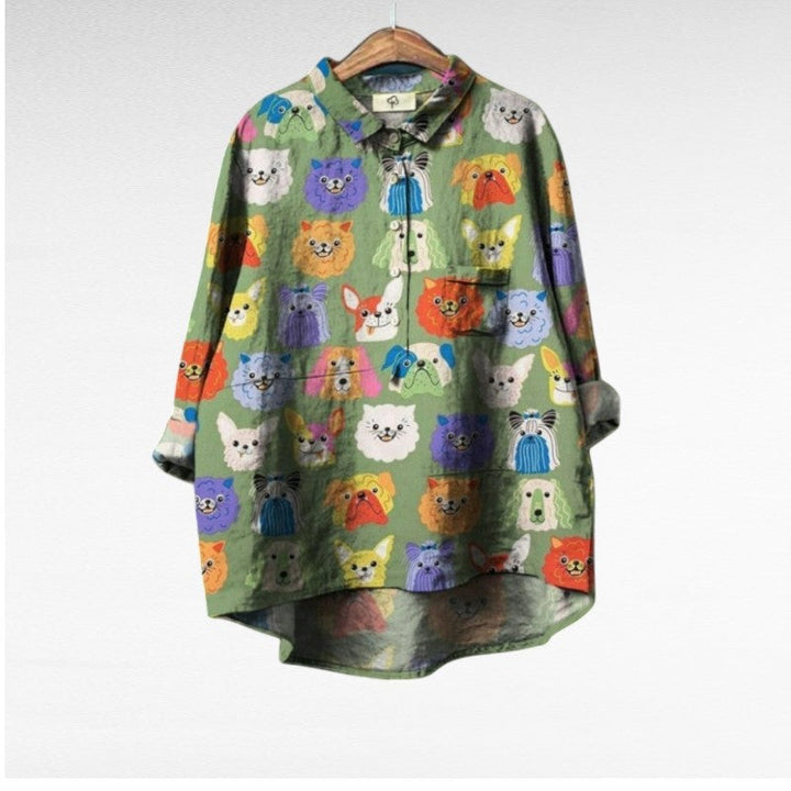 Constance | Élégante Blouse d'Été en Lin