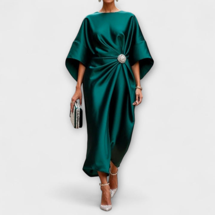 Robe Maxi Satinée Luxe Scintillante