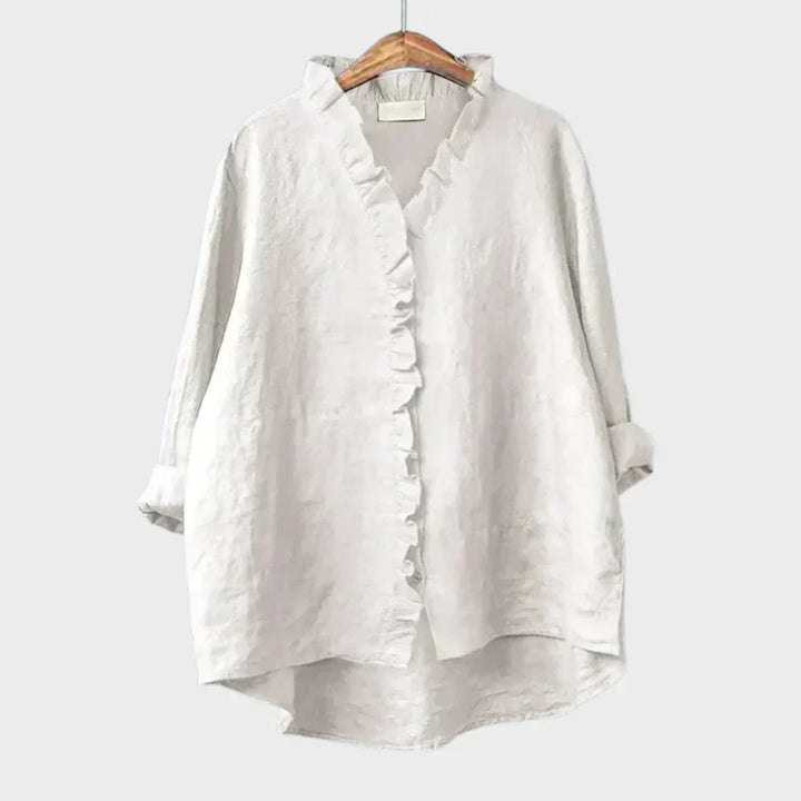 Eline | Blouse d'Été Élégante en Lin