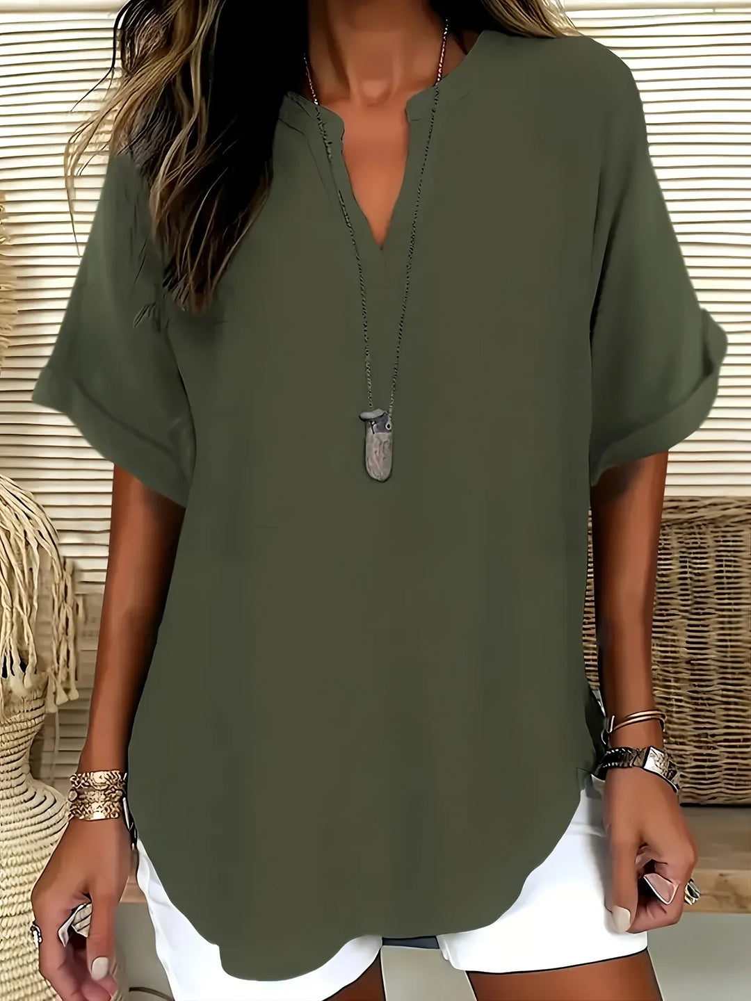 Claire | Blouse Décontractée Élégance Parisienne