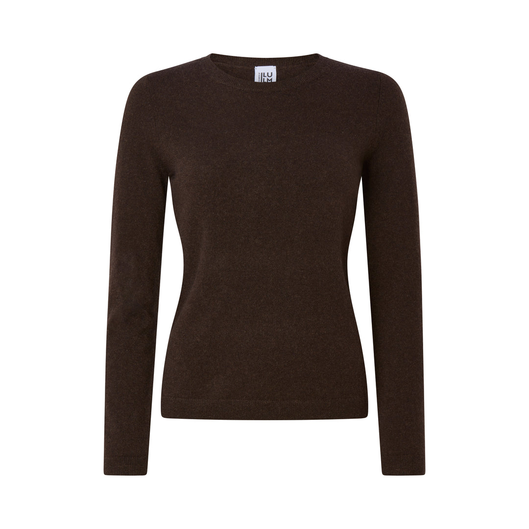 CASHMERE by ILLUM - Tricot à Col Rond et Manches Longues