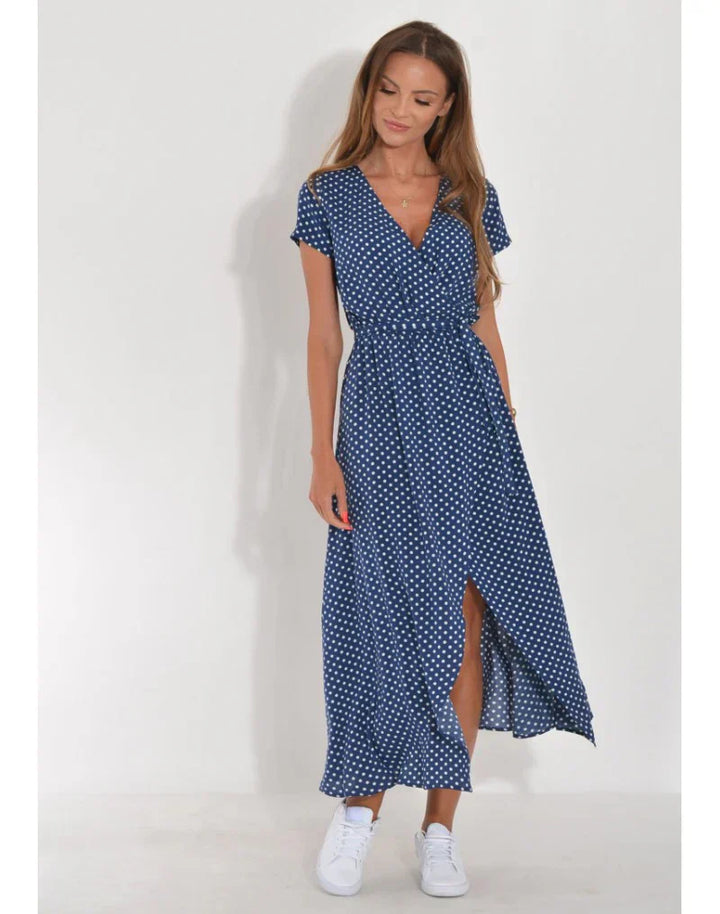 Julia – Robe Élégante avec Décolleté en V et Coupe Sculptante